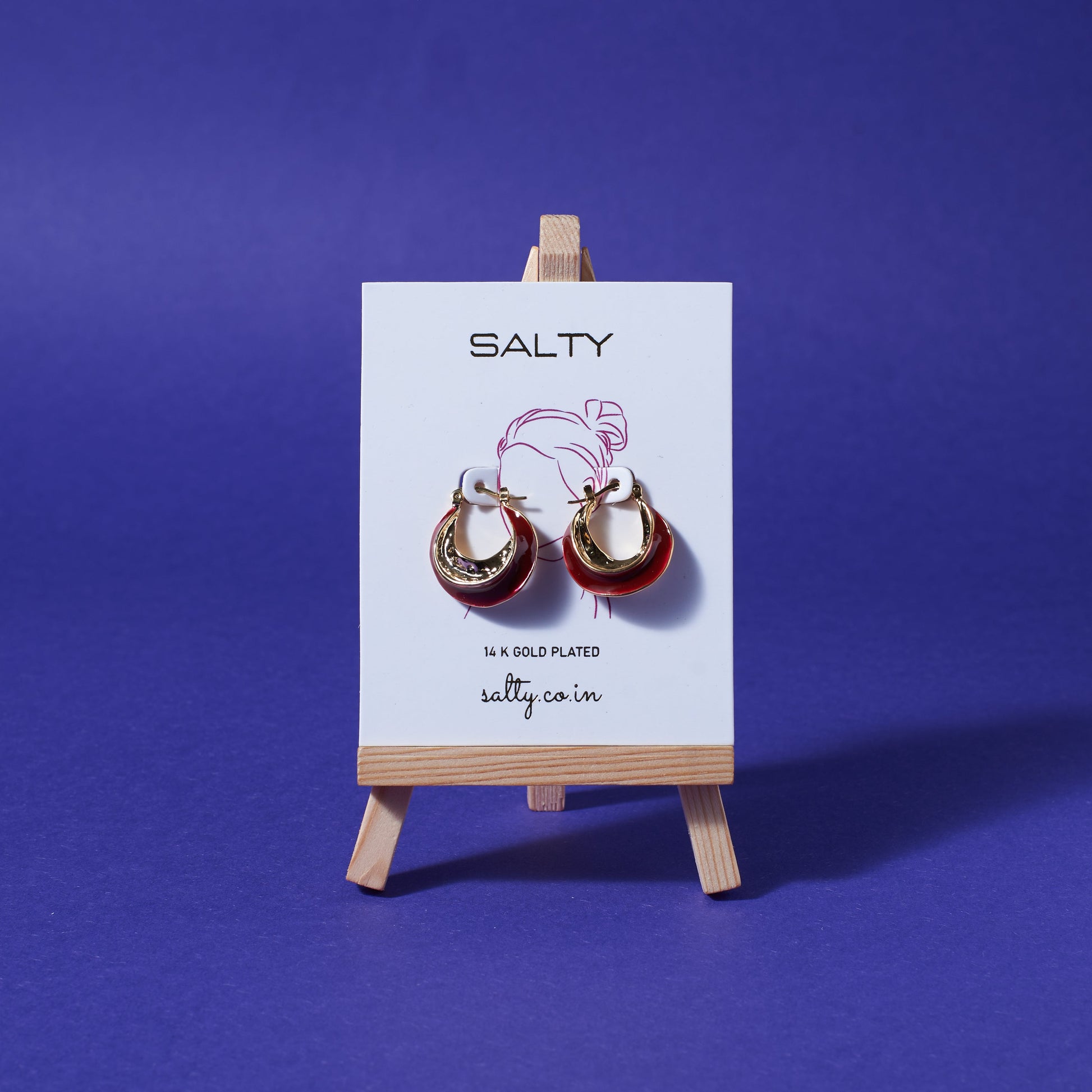 Party Chic Bell Hoops Salty