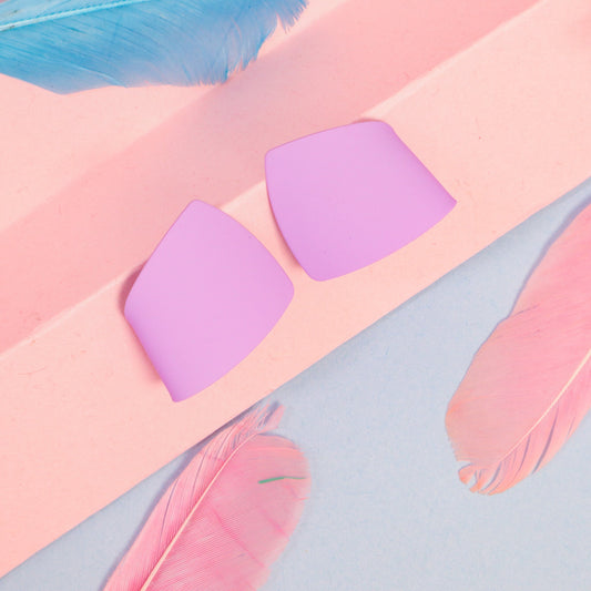Pastel Lilac Folded Earring