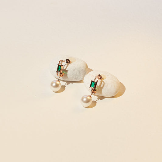 Pearl Dewdrop Earrings Salty