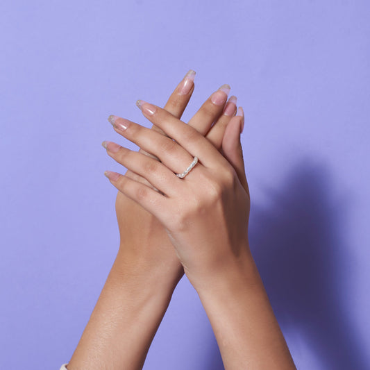 Pearlescent Chain Ring Salty