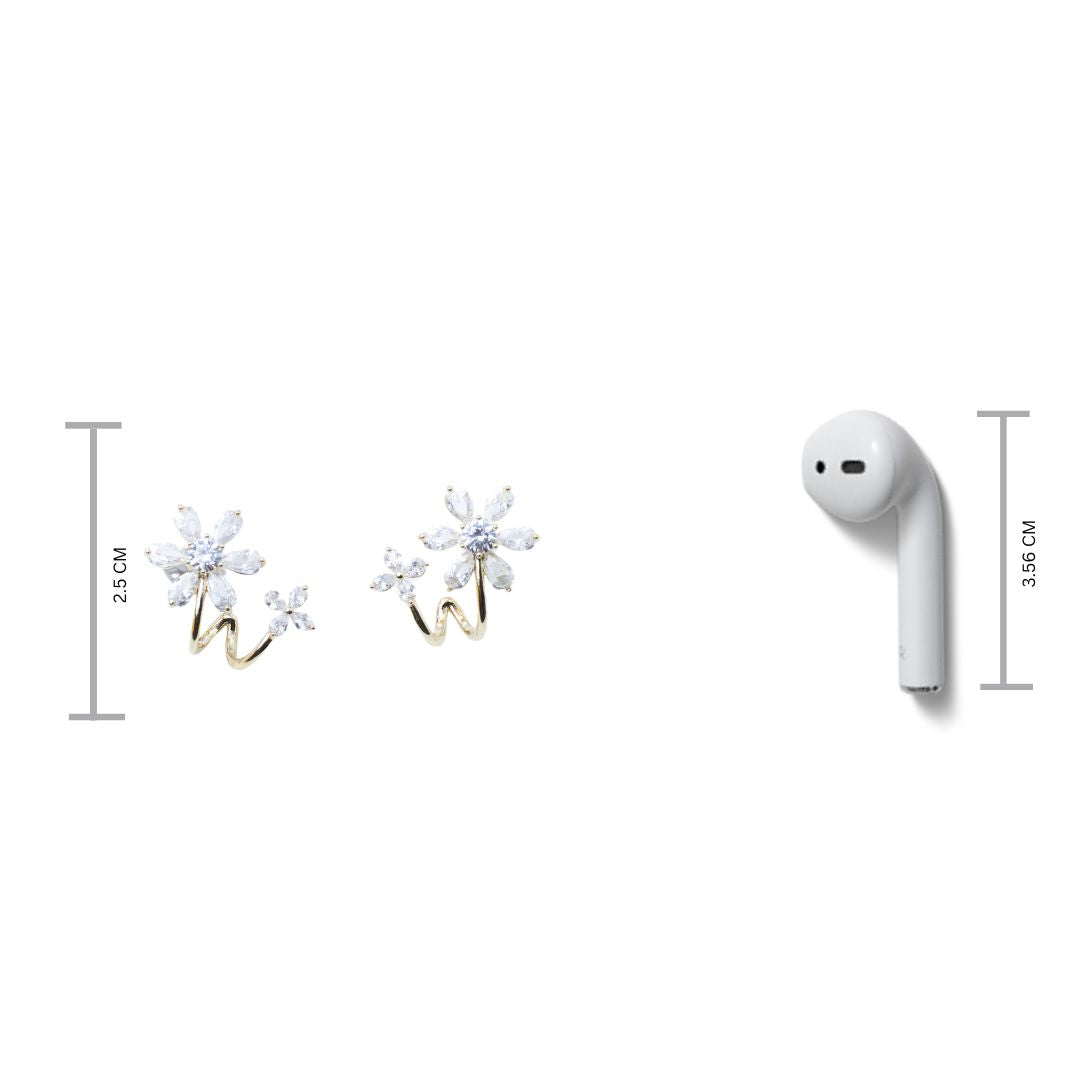 Peony Periphery Earrings Salty