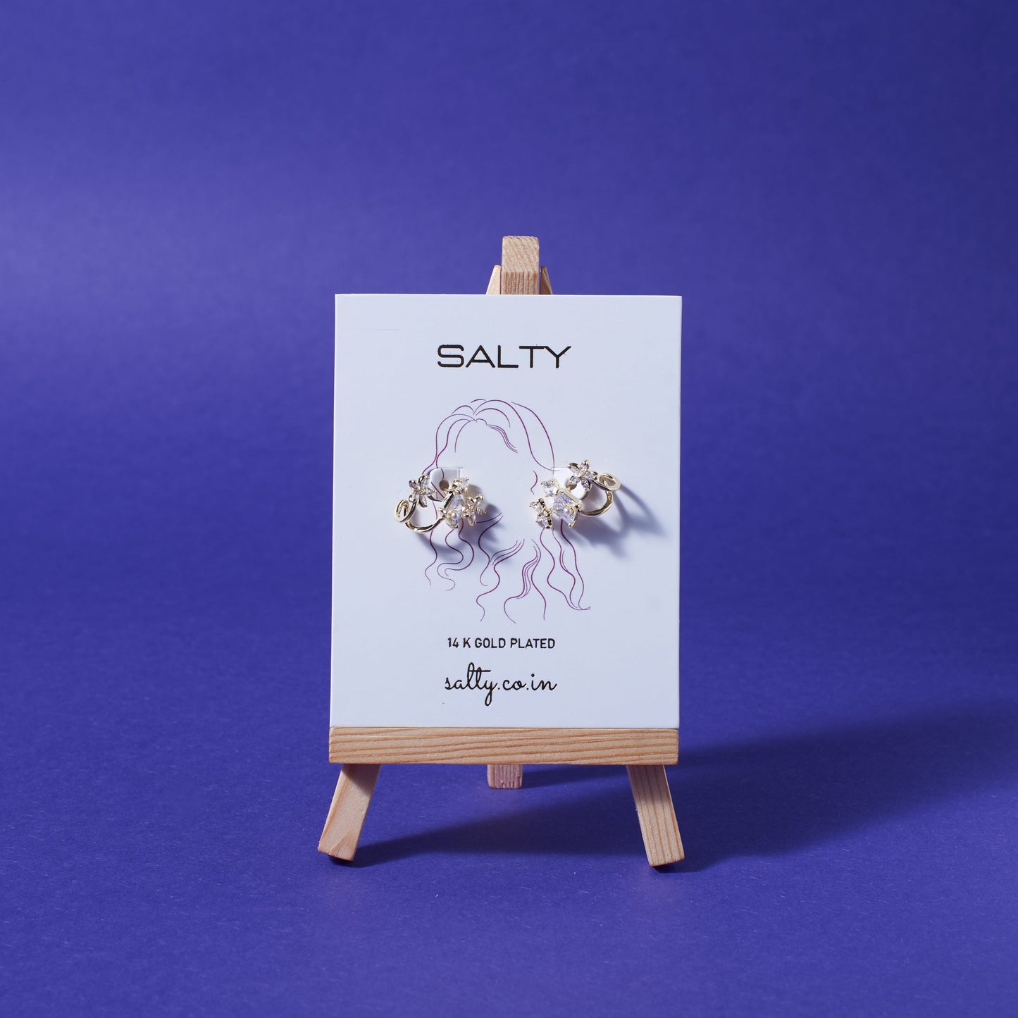 Peony Periphery Earrings Salty