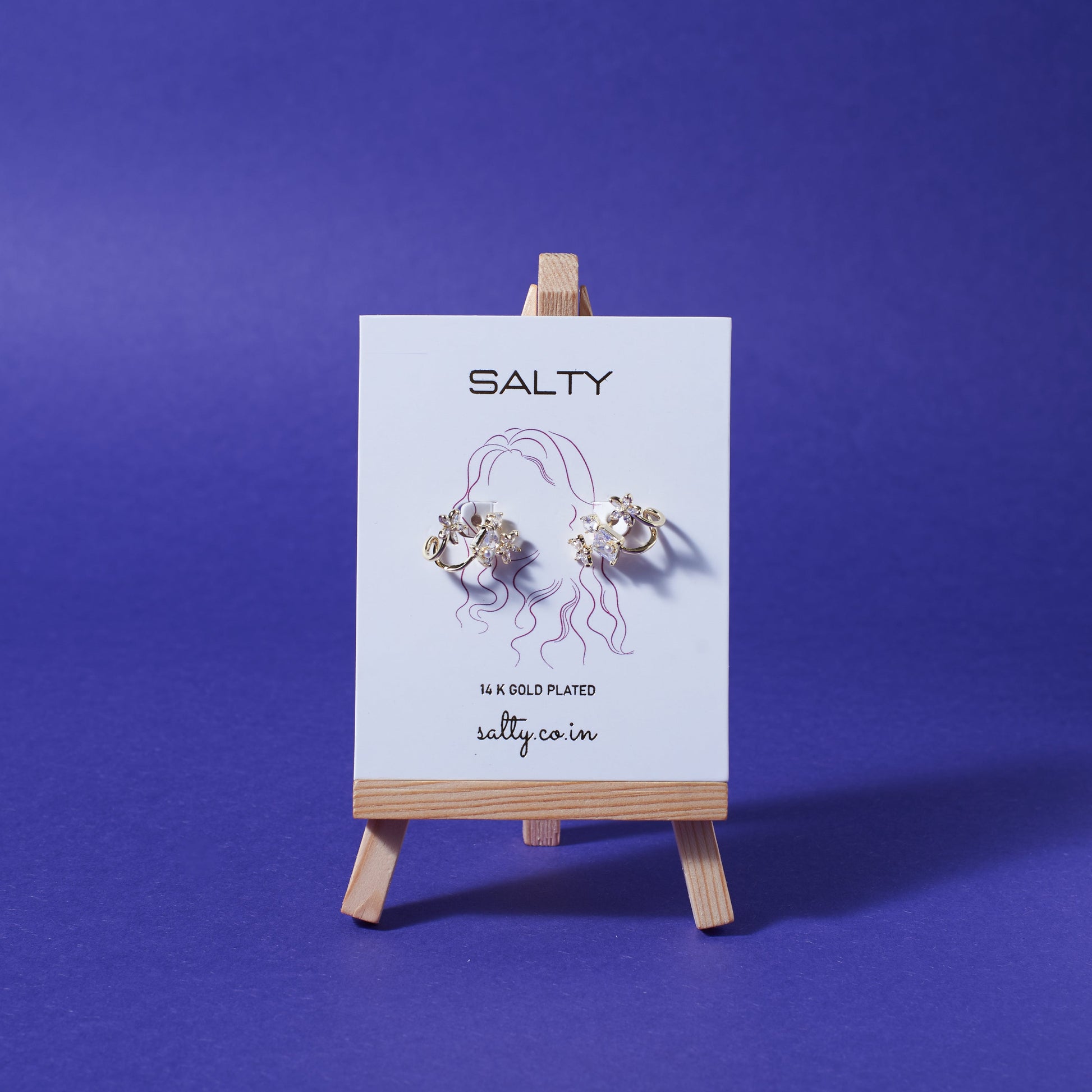 Peony Periphery Earrings Salty