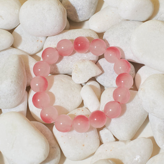 Peony Pink Beaded Band Salty