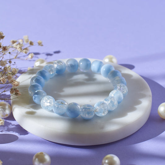 Precious Blue Stone Beaded Bracelet Salty