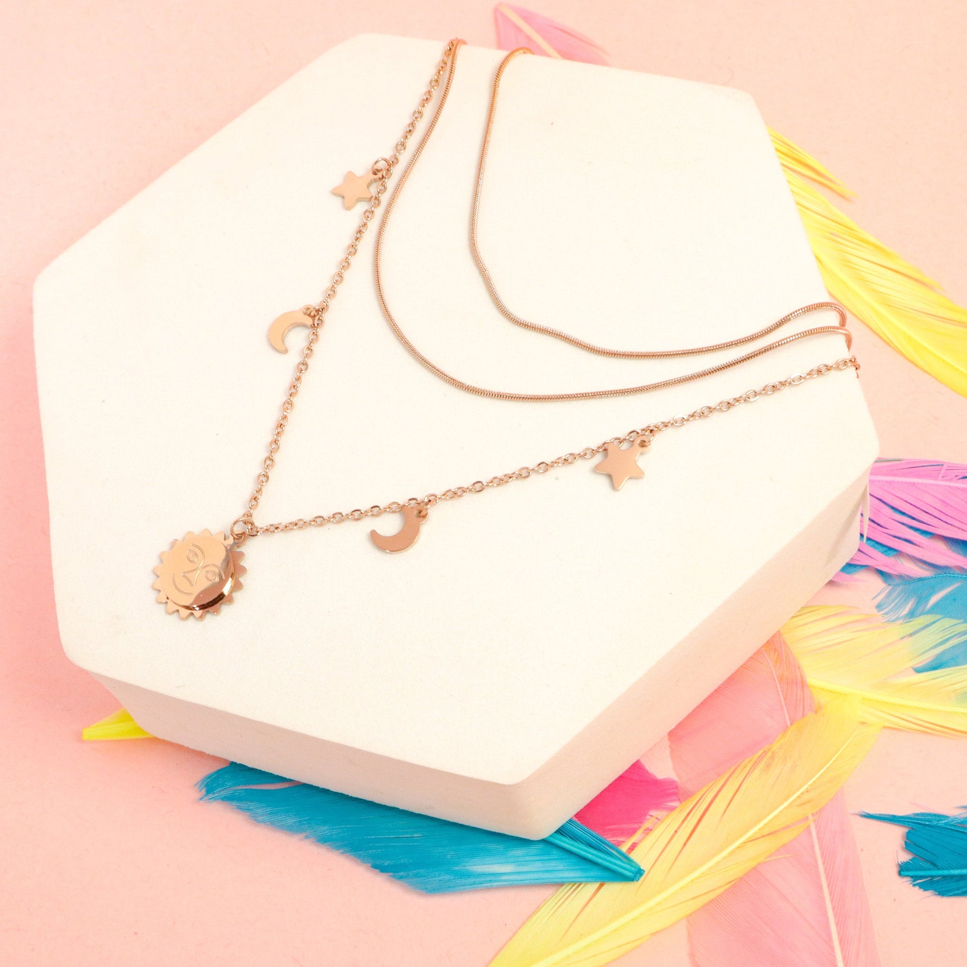 Prettiest Of All Layered Necklace - Stainless Steel