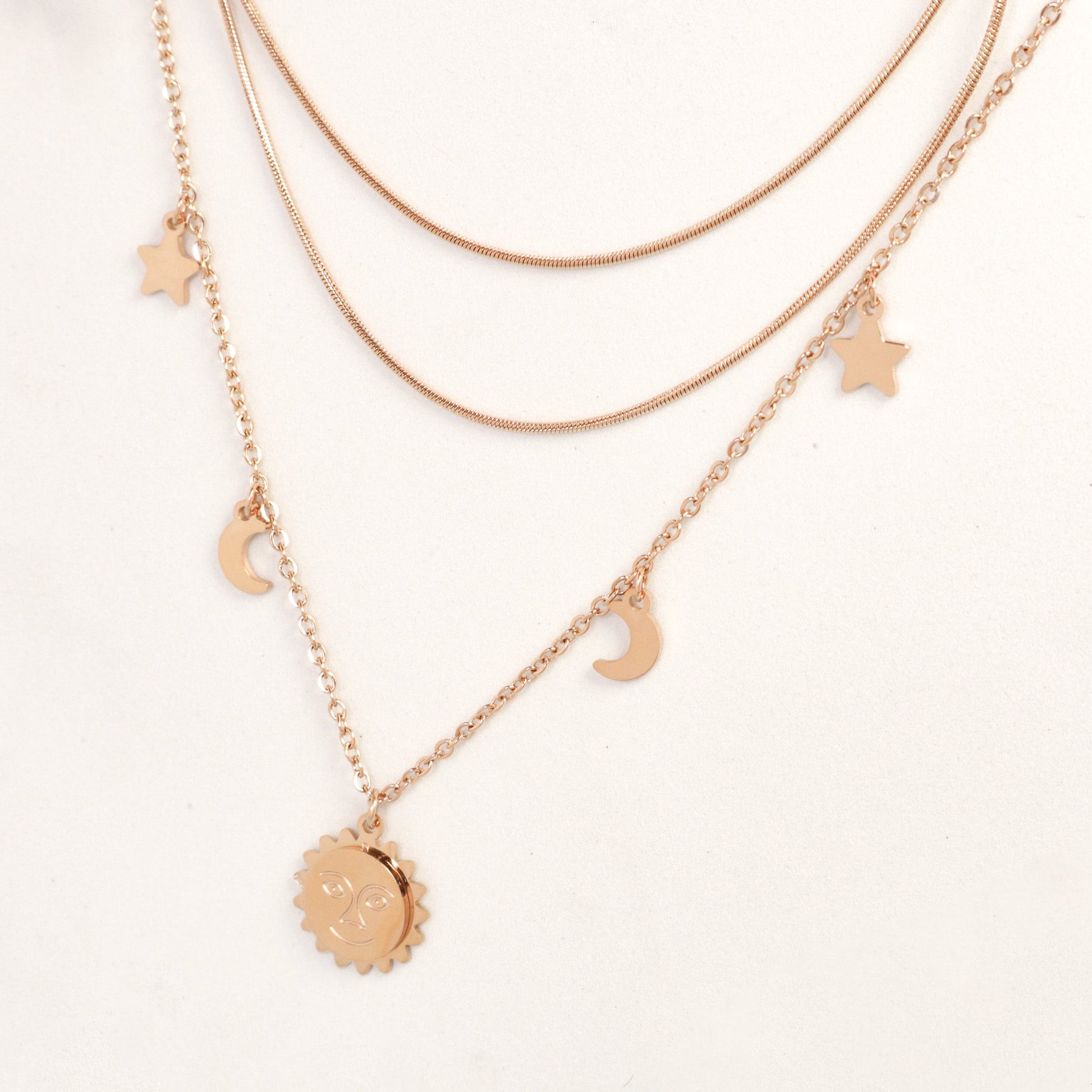 Prettiest Of All Layered Necklace - Stainless Steel