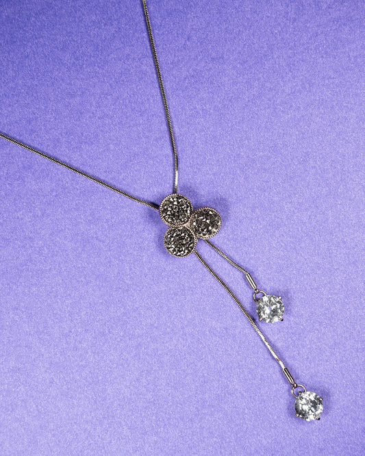 Pull through crystal Necklace