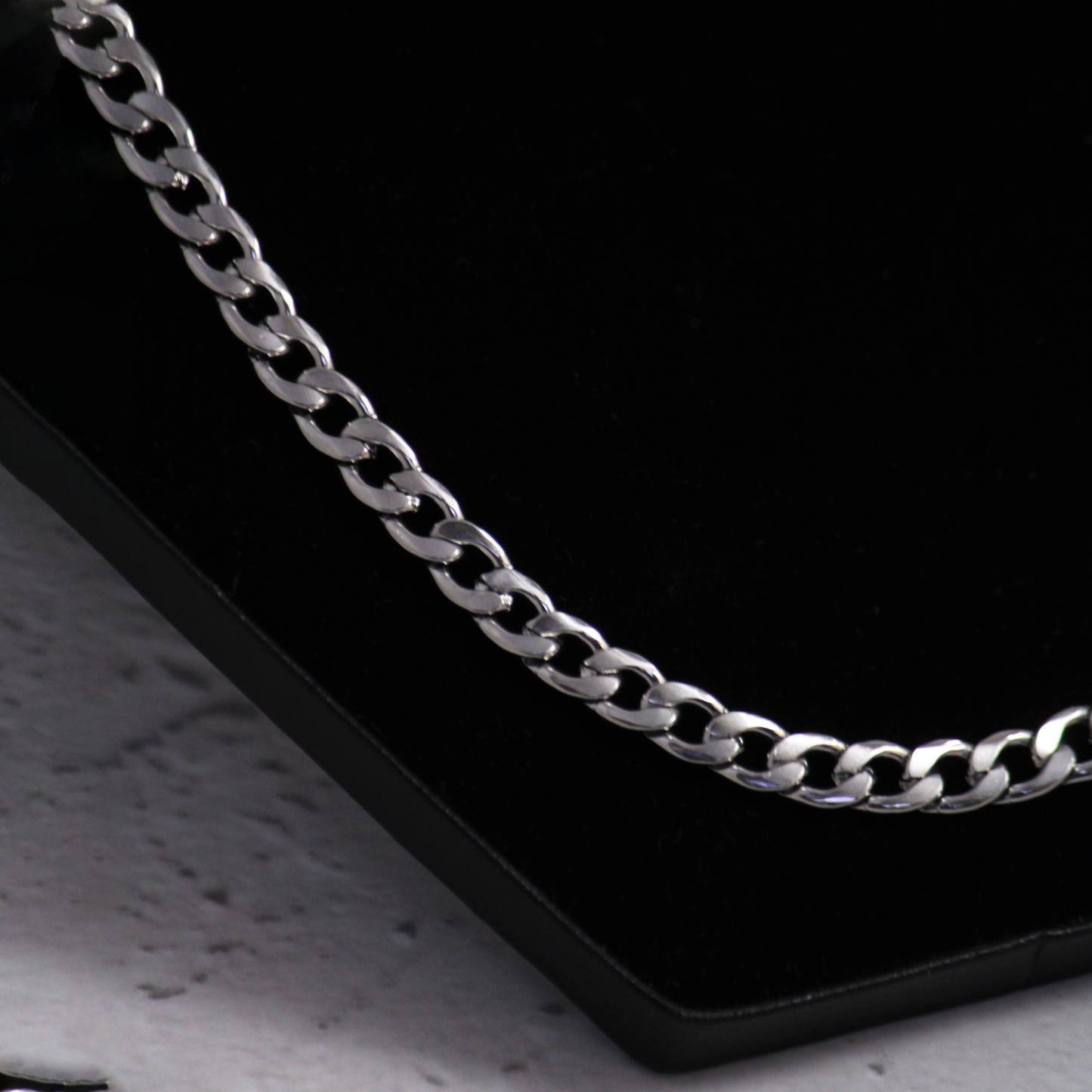 Punk Silver Thick Chain