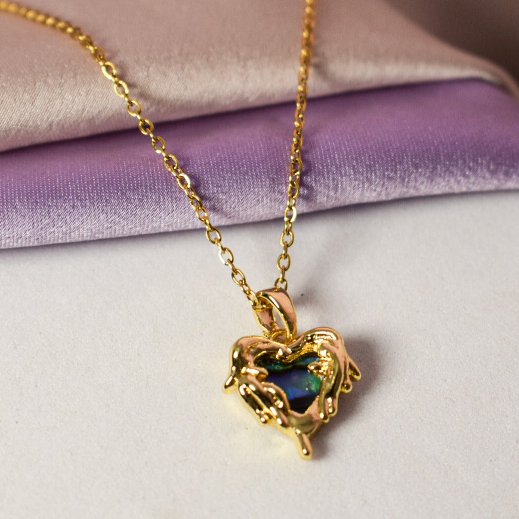 Pure Delight Golden Necklace Salty