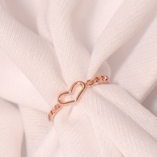 Basic Heart Gold Ring