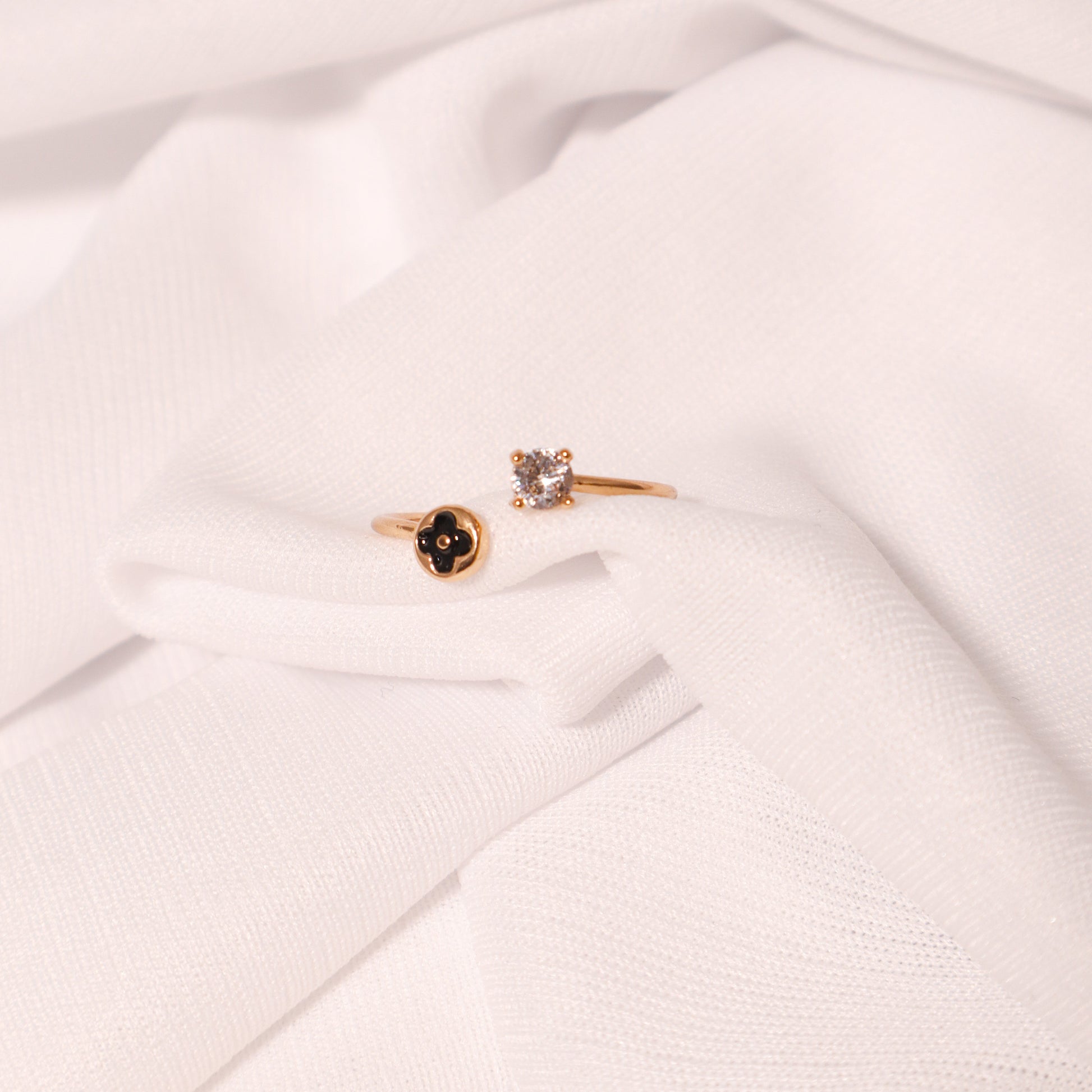 Golden Crystal Ring