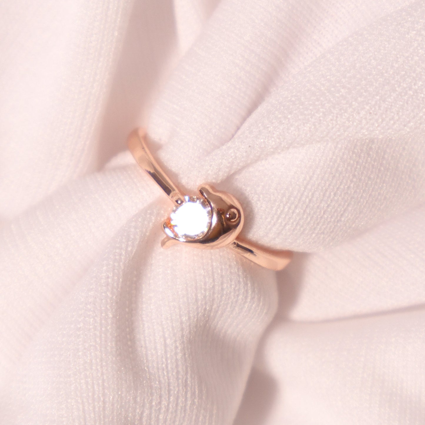 Dolphin Crystal Ring