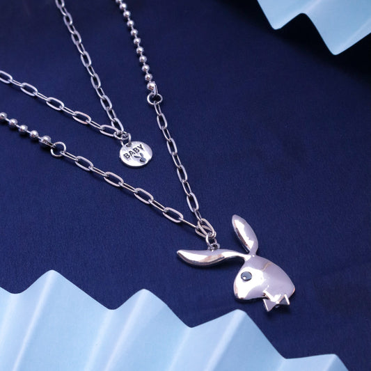 Rabbit Double Layer Necklace
