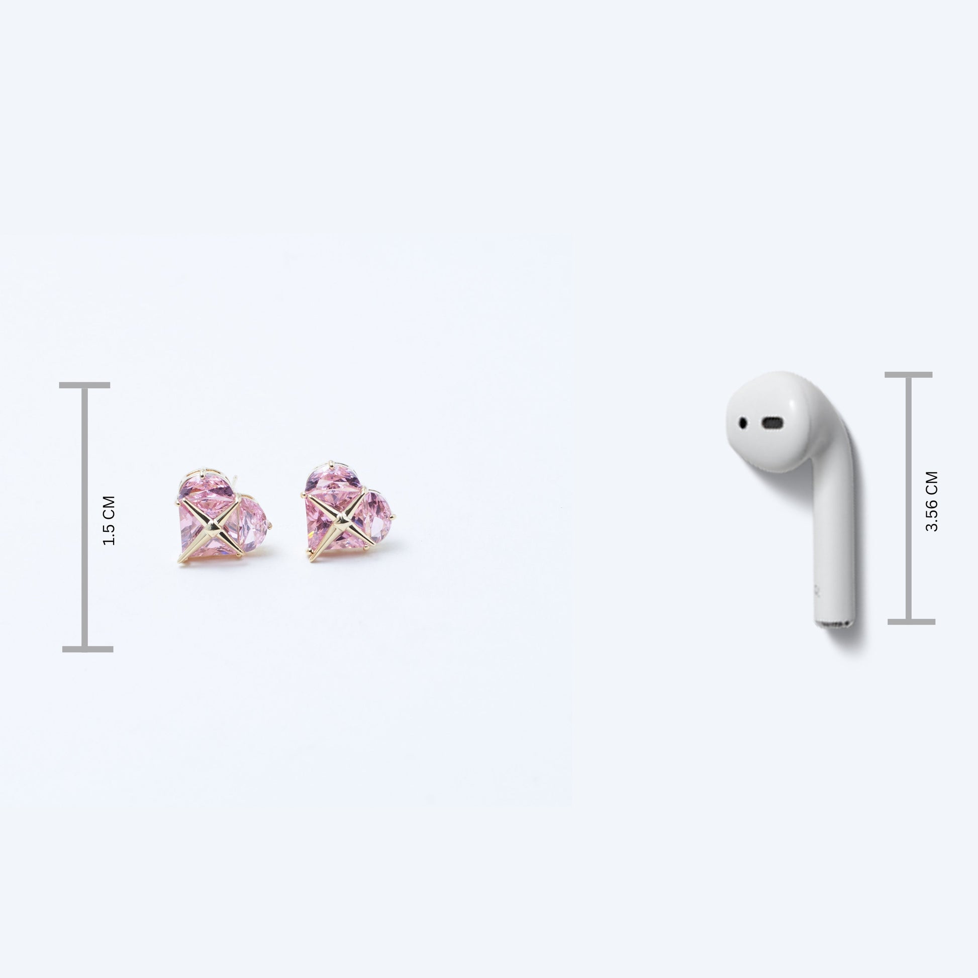 Raspberry Crystal Earrings Salty