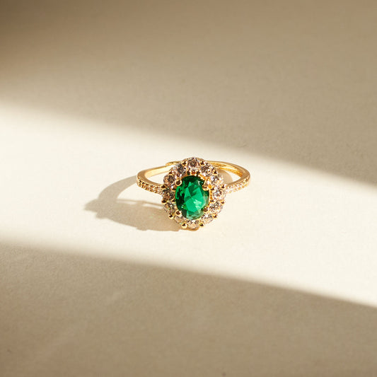 Regal Green Diamond Ring Salty