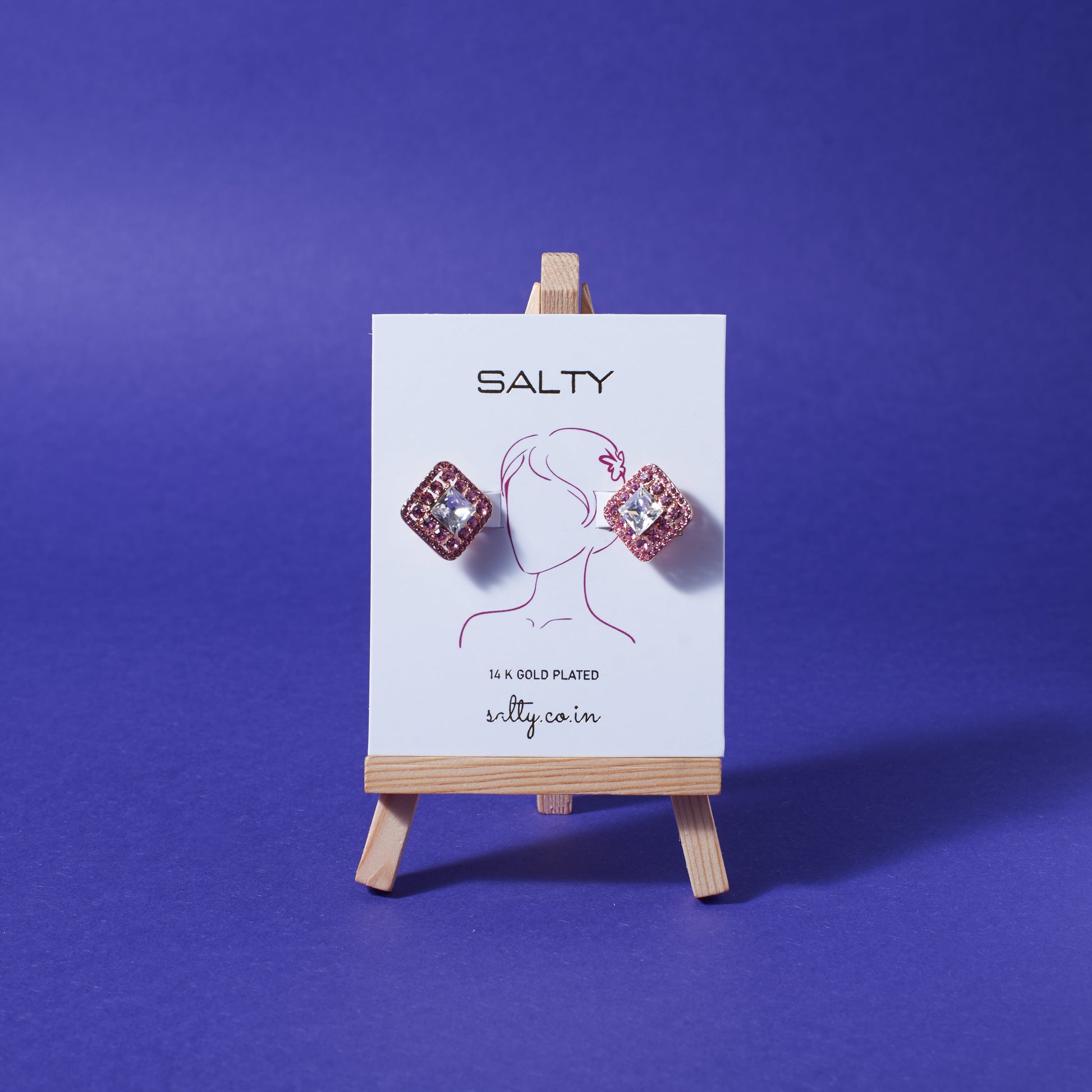 Rosette Radiance Studs Salty