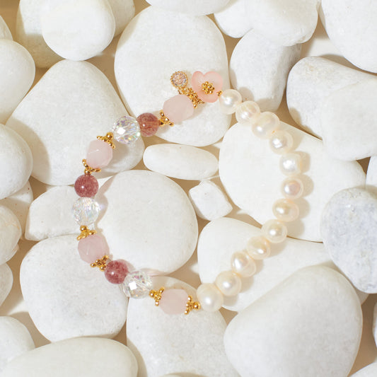 Rosy Love Affair Beaded Band Salty