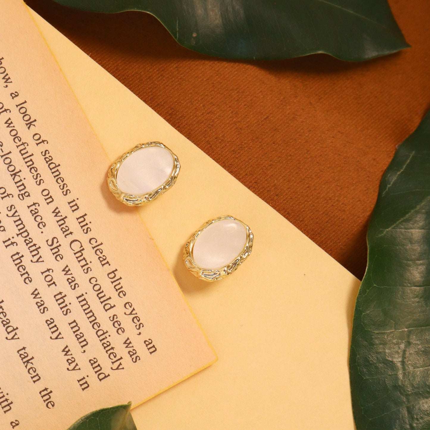 Ruby Rosé Stud Earrings