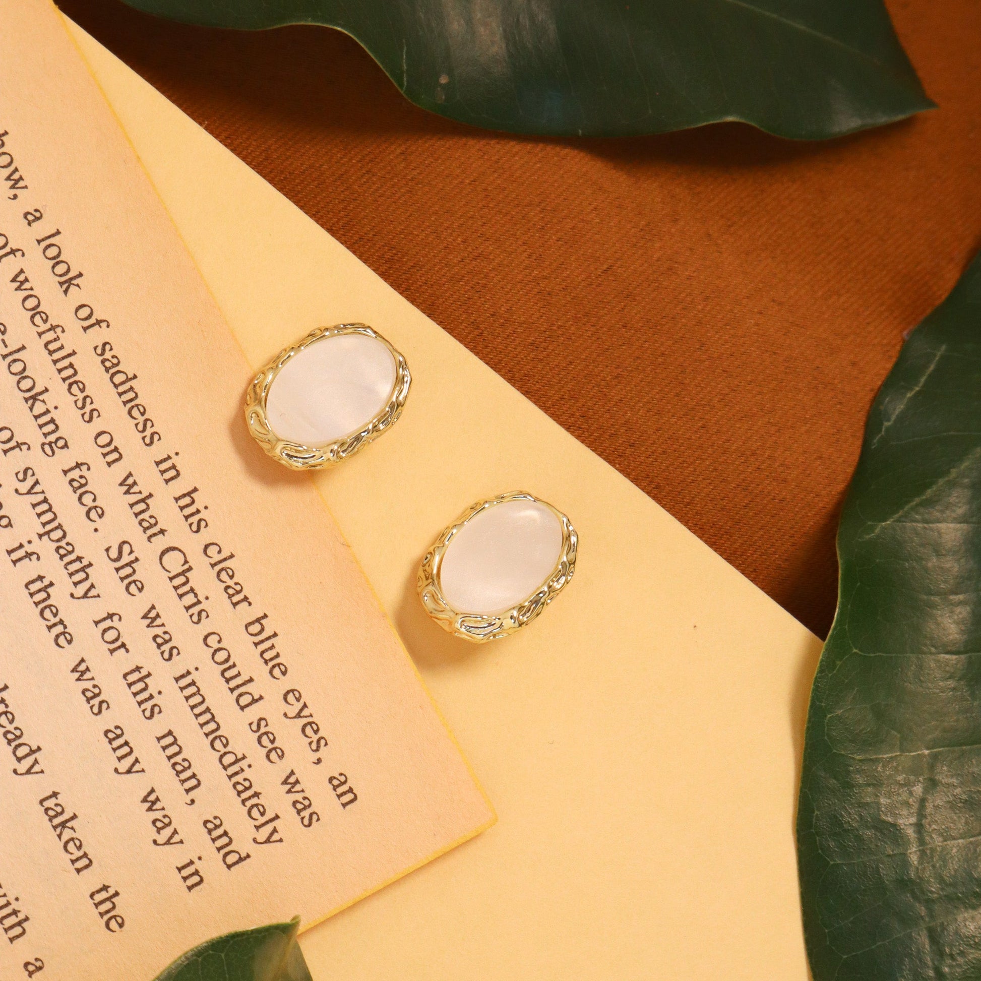 Ruby Rosé Stud Earrings