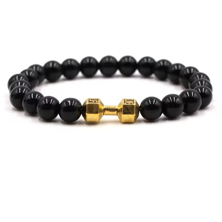 Strength Beaded Stone Band - Gold | Salty