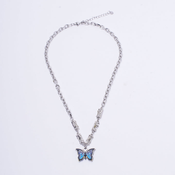 Chunky Blue Monarch Necklace | Salty