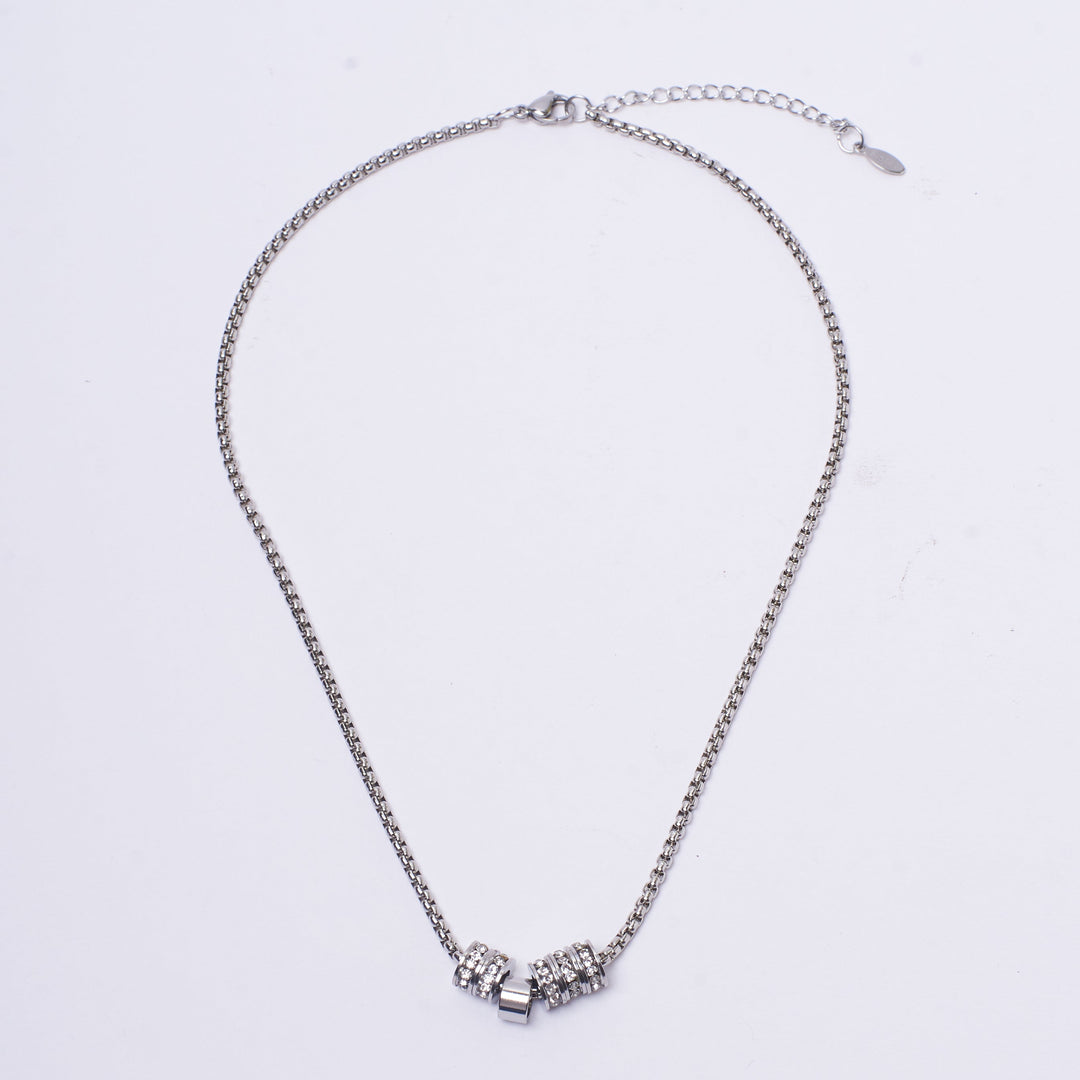 Twinkling Rings Silver Chain | Salty