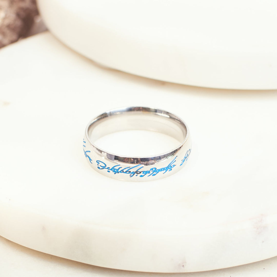 Engraved Silver Elegance Ring | Salty