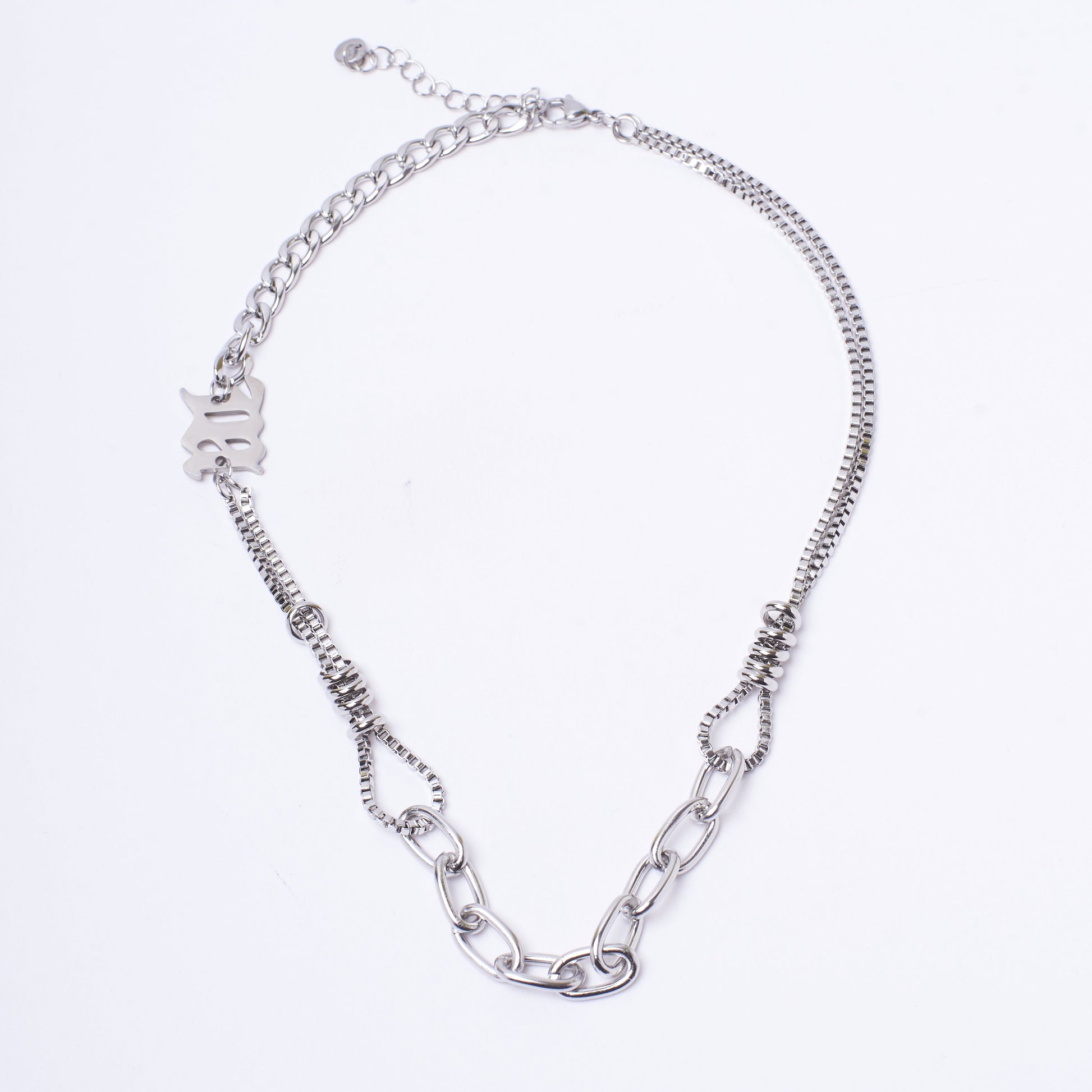 Cryptic Rune Silver Chain | Salty