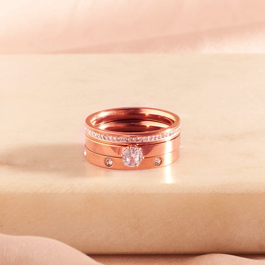 Elysian Echo Rose Gold Ring