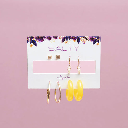 Set Of 4 Daylight Dream Earrings Set Salty