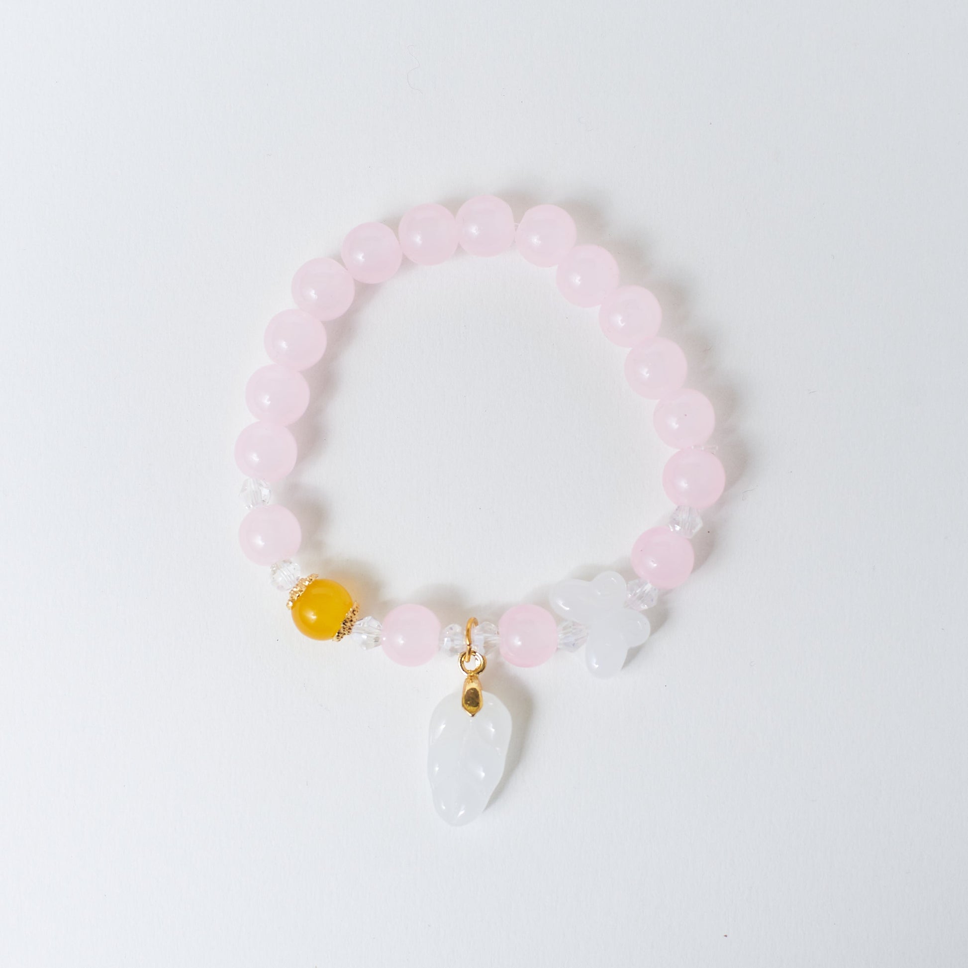 Rosy Healing Beaded Bracelet Salty