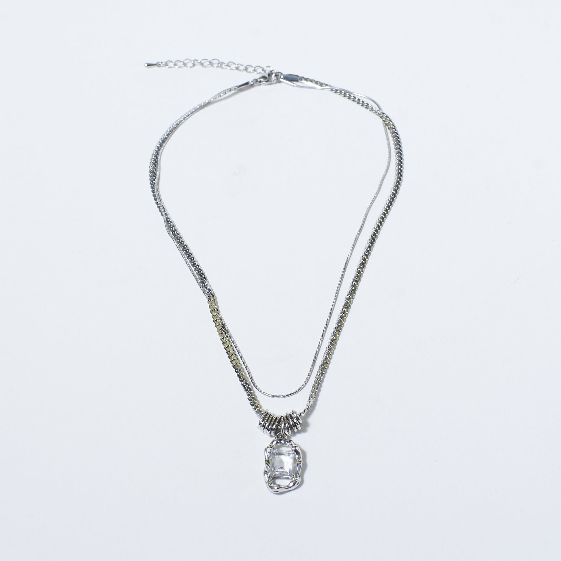 White Gem Chic Necklace Salty Alpha