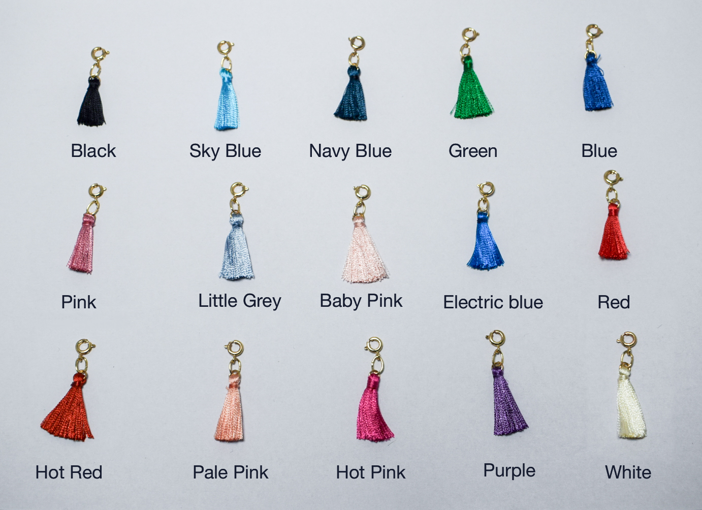 Salty Personalised Charm Bracelet With Pink Alphabet , Tassel and Gemstone Salty