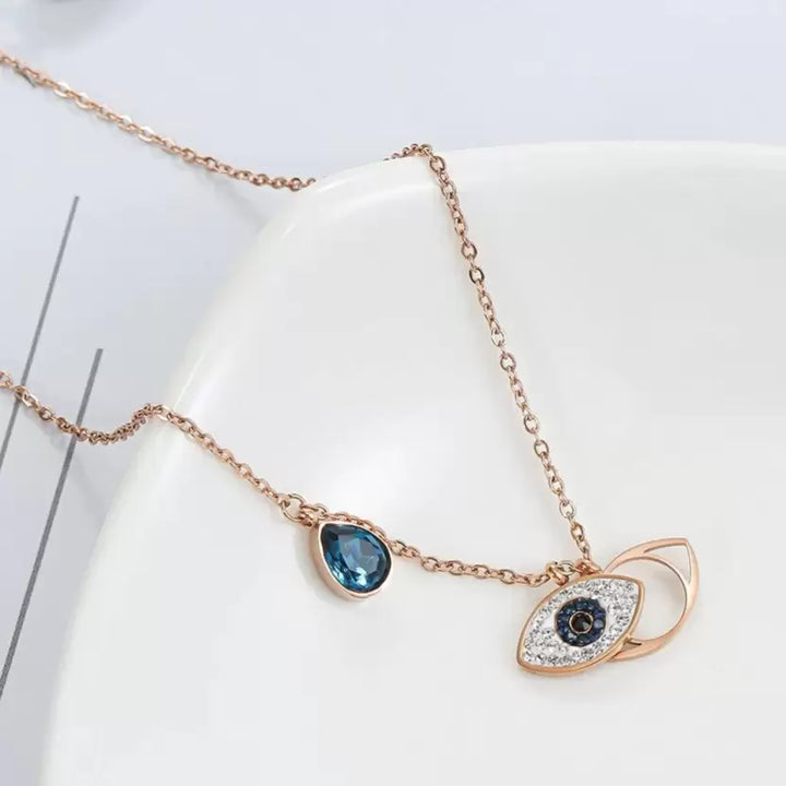 Sapphire Evil eye Necklace Salty