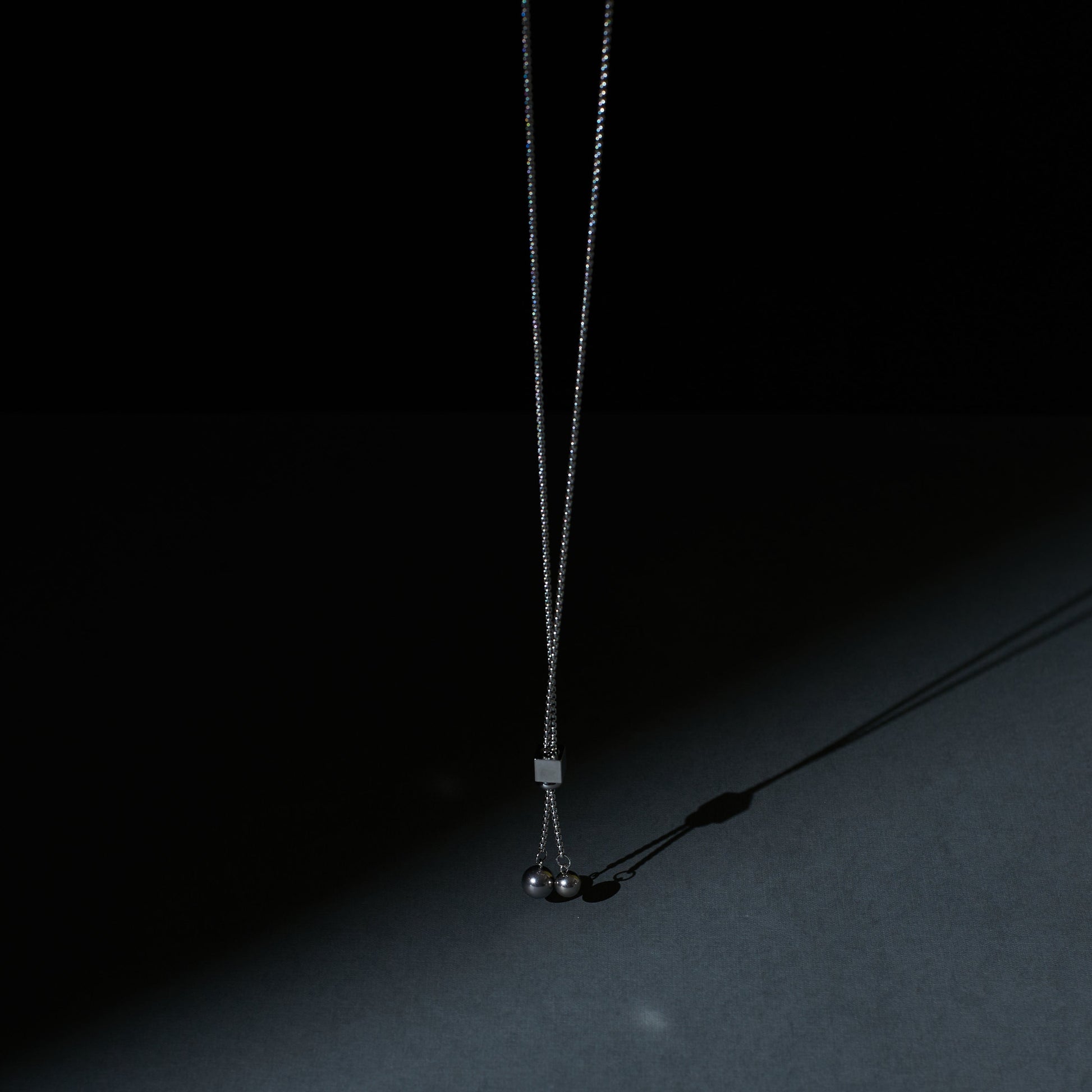 Satin Silver Tassel Chain Salty