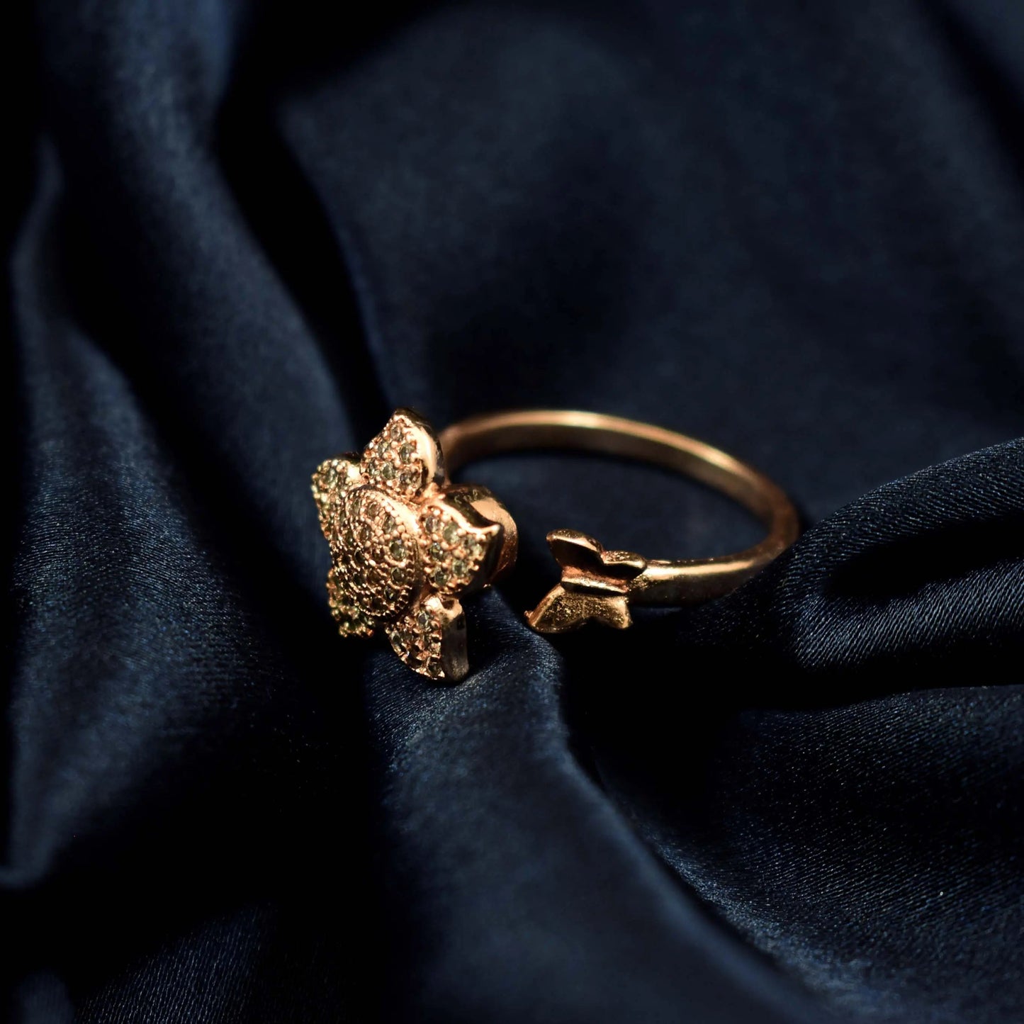 Senna Spinner Ring - Rose Gold