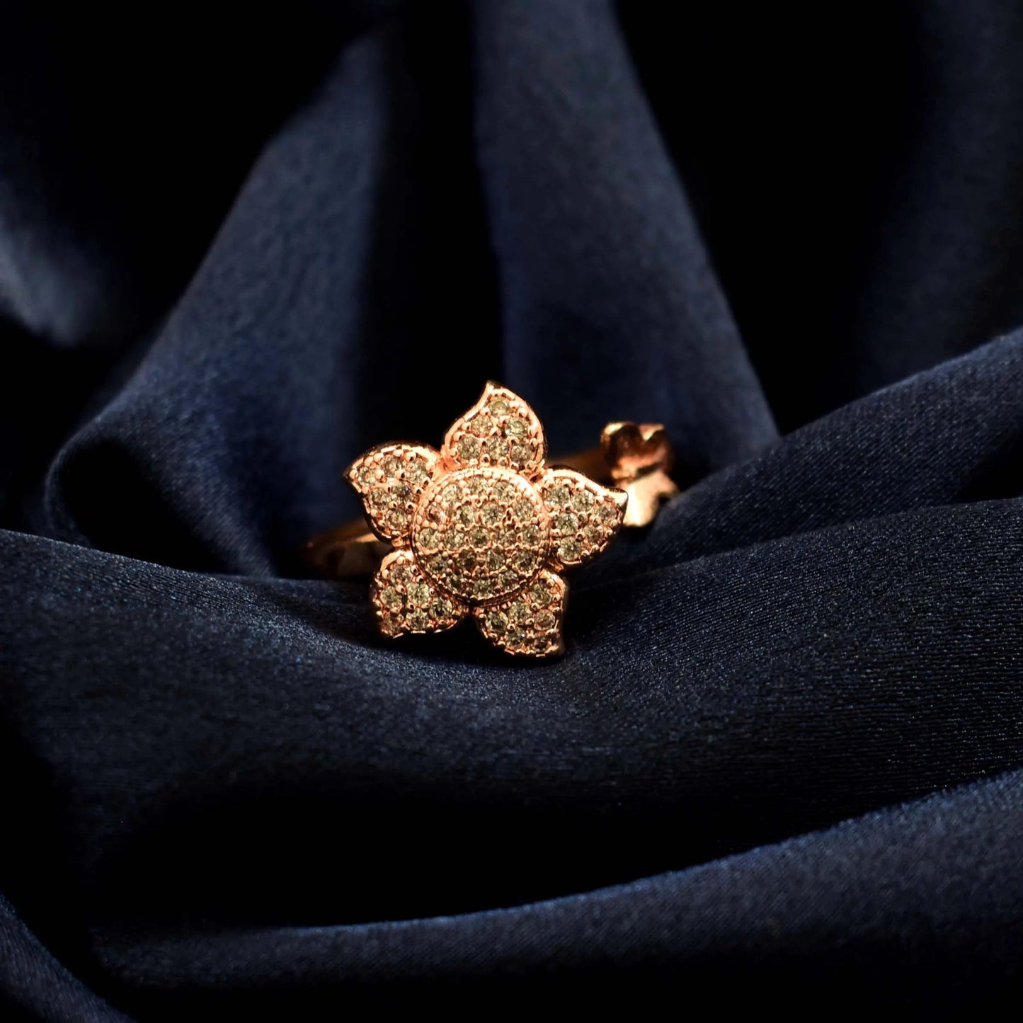 Senna Spinner Ring - Rose Gold