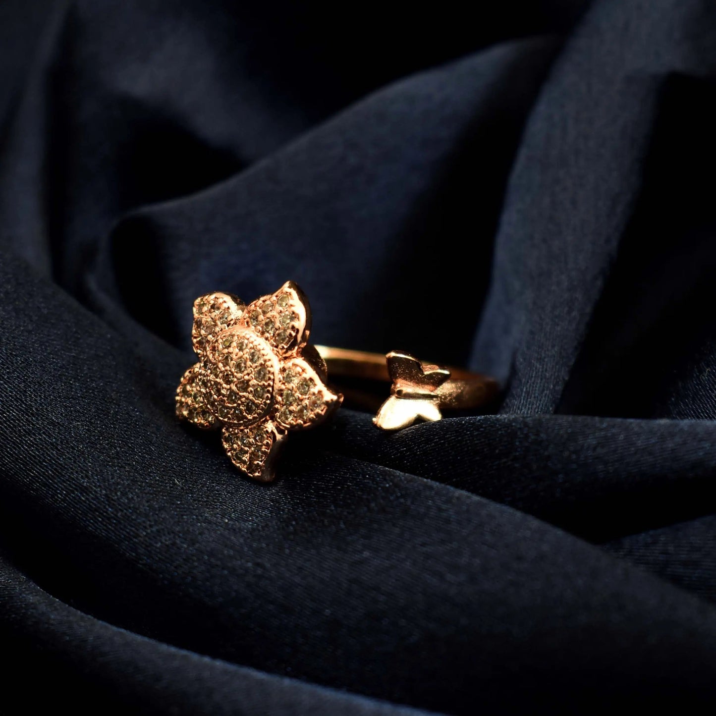 Senna Spinner Ring - Rose Gold