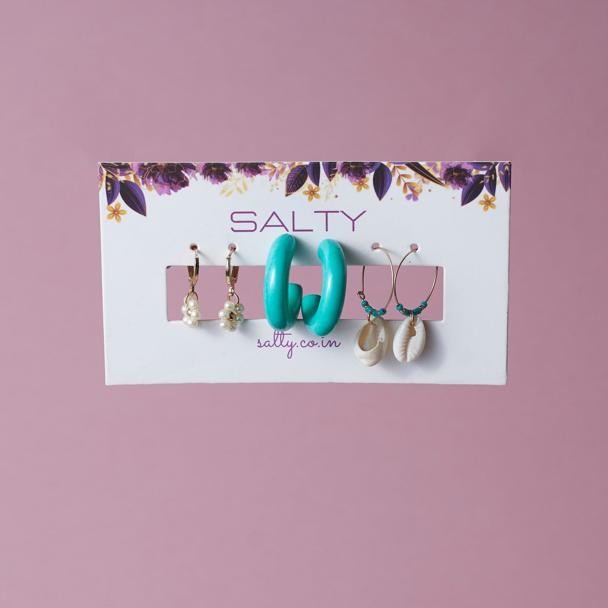 Set Of 3 Mermaid's Muse Earring Set Salty