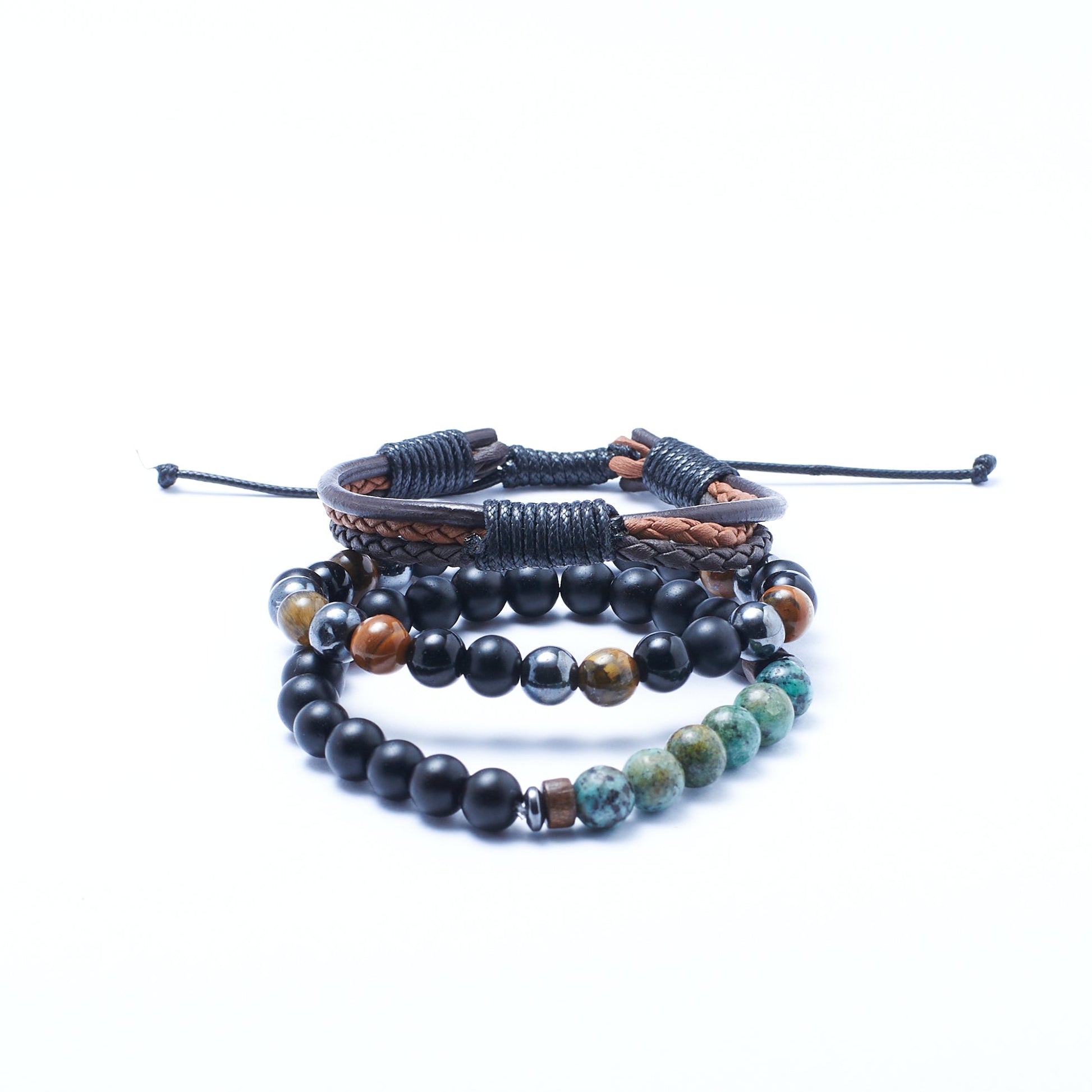 Set of 3 Blood stone Bracelets | Salty