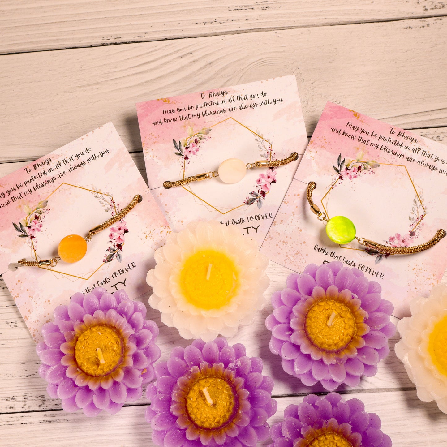 Set of 3 Mis Match Colour Rakhi Salty