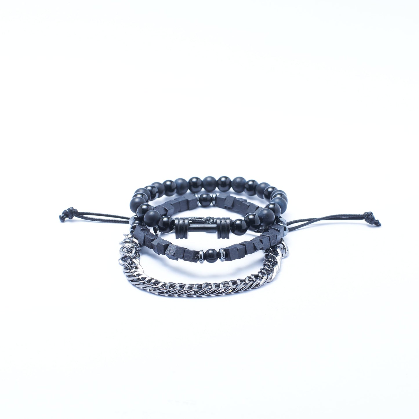 Set of 3 Power Beaded Bracelet | Salty