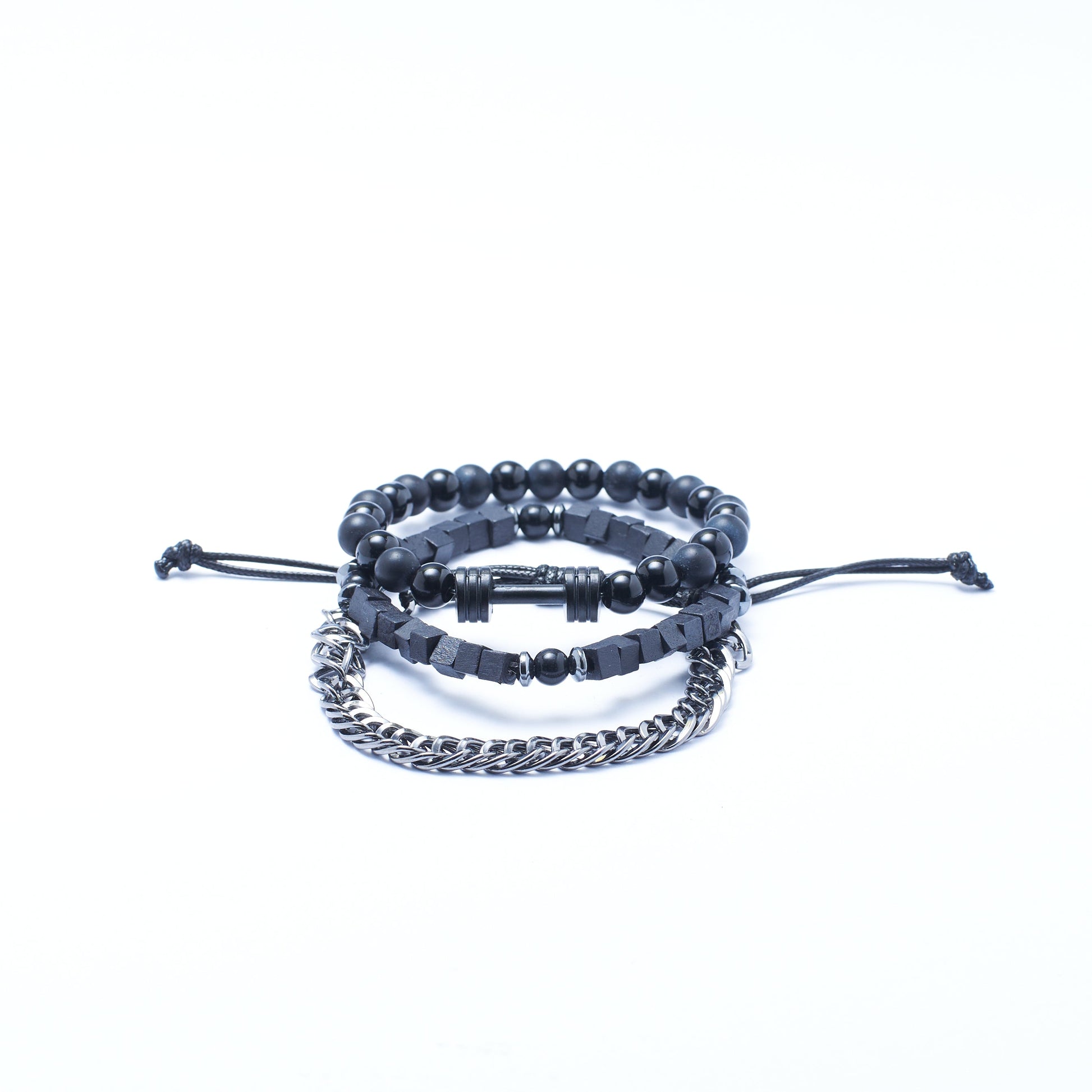 Set of 3 Power Beaded Bracelet | Salty