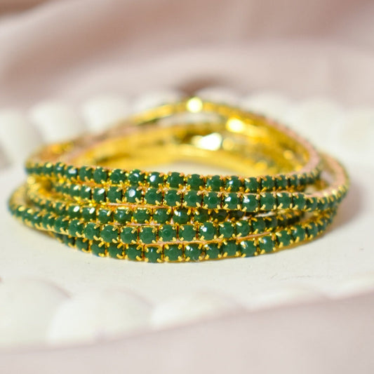 Set of 5 Jade Stackable Bands Salty