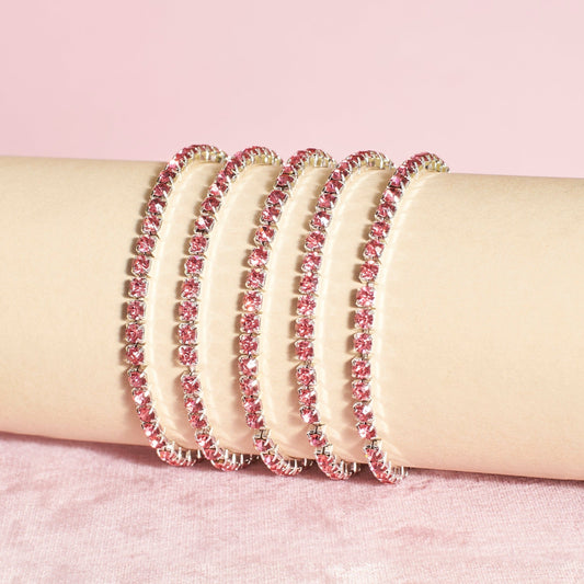 Set of 5 Radiant Stackable Bands Salty
