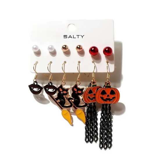 Set of 6 Eerie Earring Combo Salty