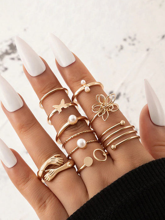 Set of 9 Classic Everyday Rings