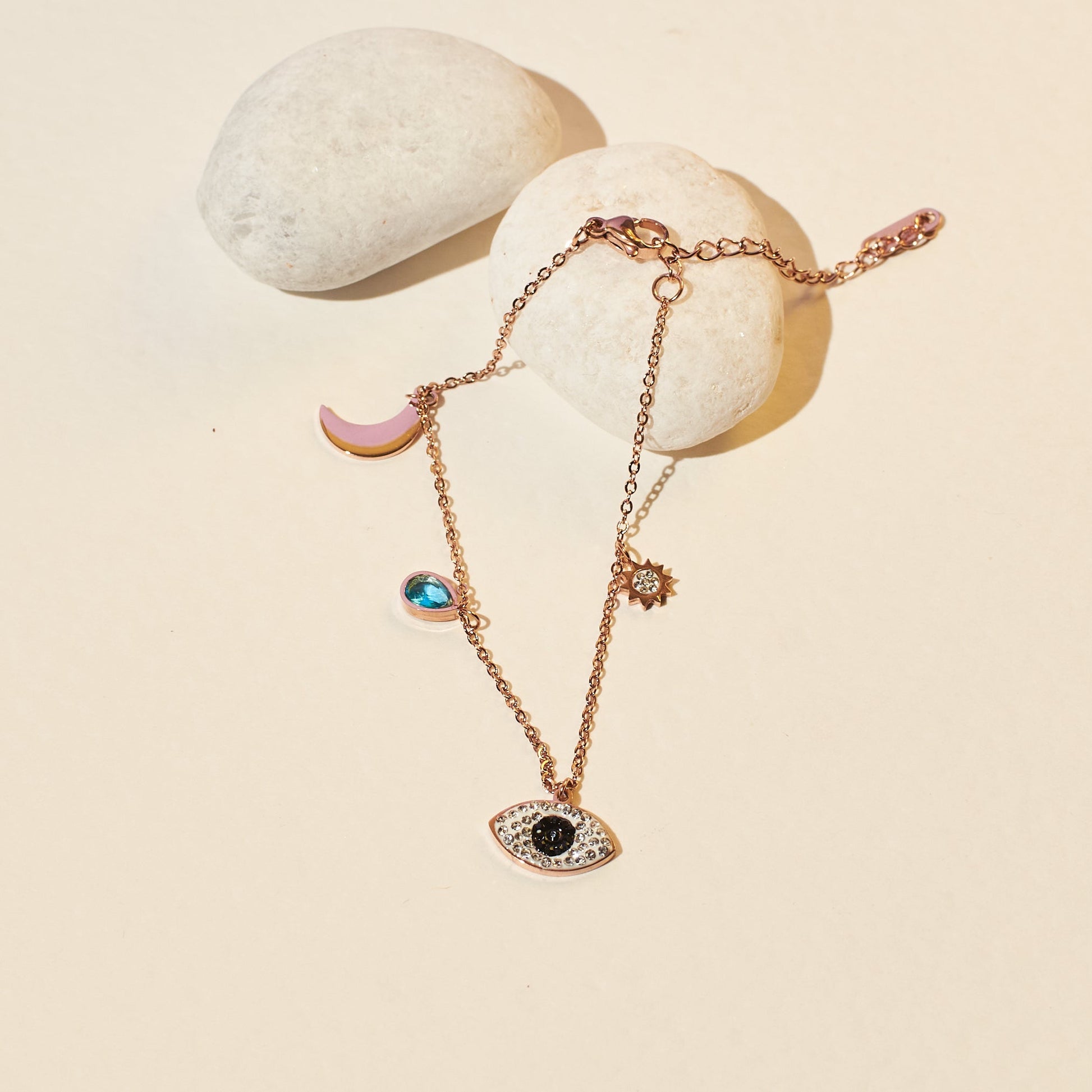 Shielding Eyelet Charm Bracelet Salty