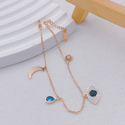 Shielding Eyelet Charm Bracelet Salty